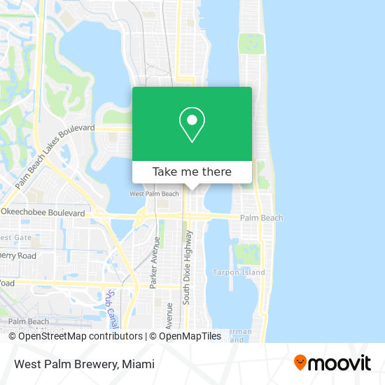 West Palm Brewery map