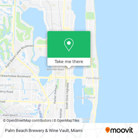 Palm Beach Brewery & Wine Vault map