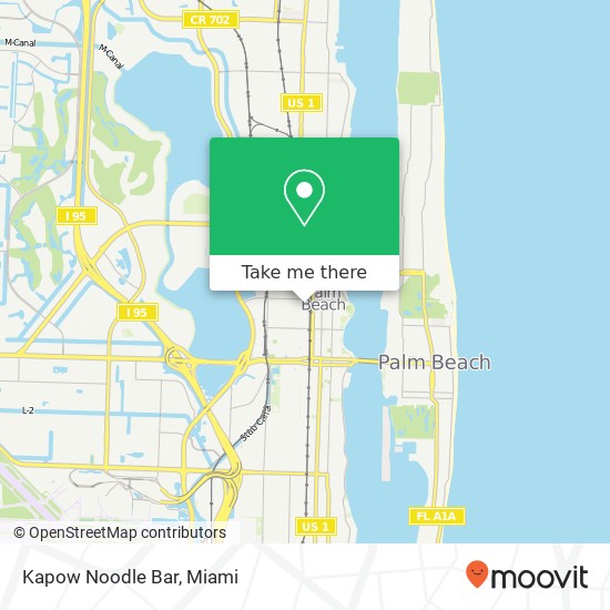 Mapa de Kapow Noodle Bar, 519 Clematis St West Palm Beach, FL 33401