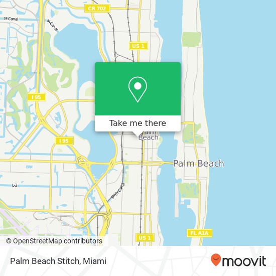 Mapa de Palm Beach Stitch, 537 Clematis St West Palm Beach, FL 33401