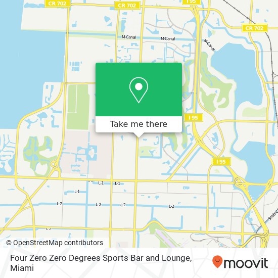 Four Zero Zero Degrees Sports Bar and Lounge map