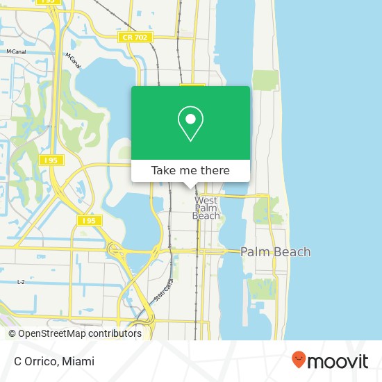 Mapa de C Orrico, 701 N Rosemary Ave West Palm Beach, FL 33401