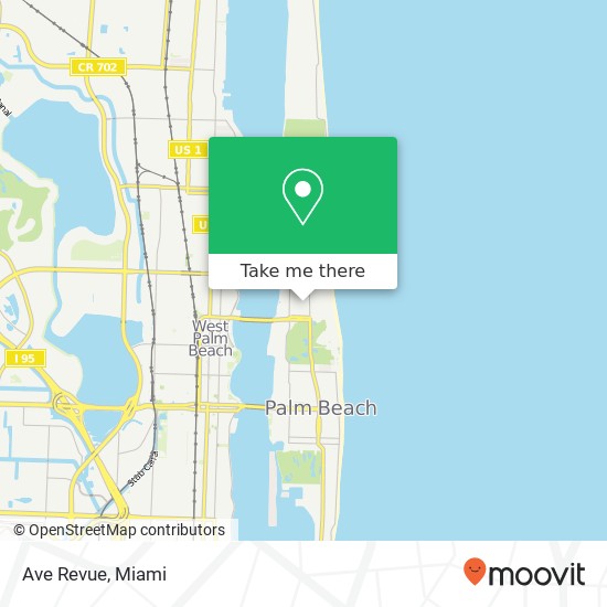 Mapa de Ave Revue, 227 Sunrise Ave Palm Beach, FL 33480