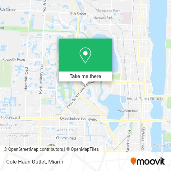 Cole Haan Outlet map