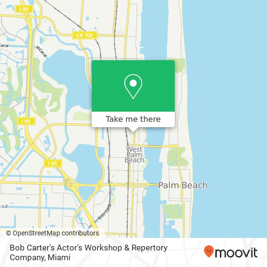 Mapa de Bob Carter's Actor's Workshop & Repertory Company