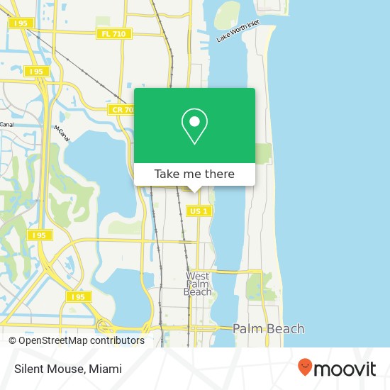 Mapa de Silent Mouse, 428 Northwood Rd West Palm Beach, FL 33407