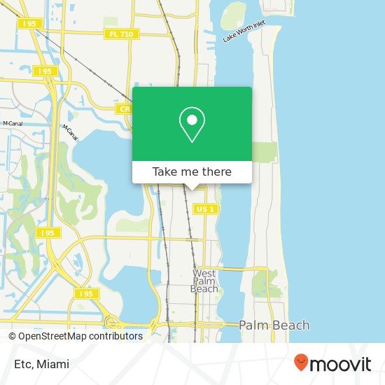 Mapa de Etc, 536 Northwood Rd West Palm Beach, FL 33407