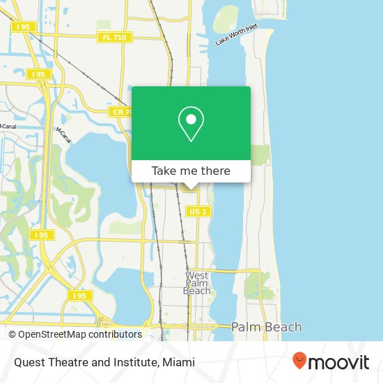 Quest Theatre and Institute map