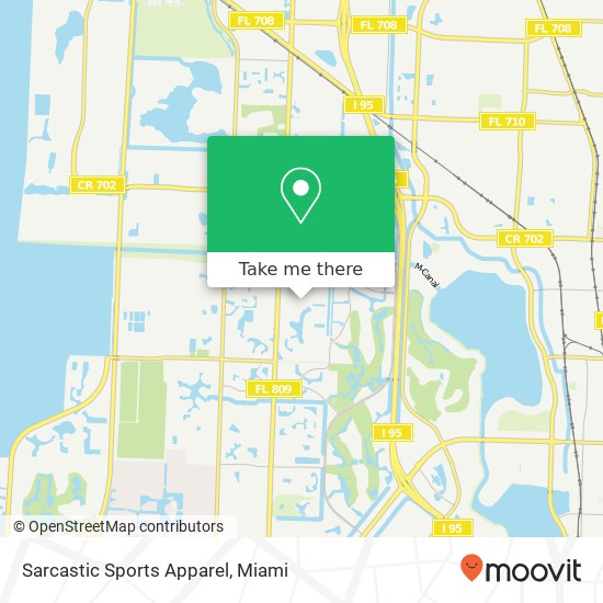 Mapa de Sarcastic Sports Apparel, 4500 Portofino Way West Palm Beach, FL 33409