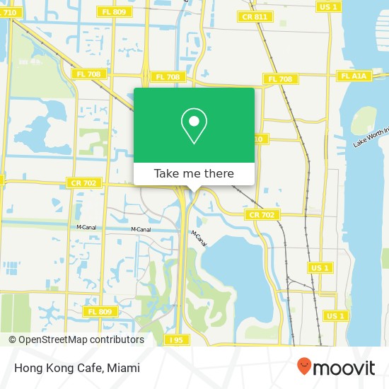 Mapa de Hong Kong Cafe, 2100 45th St West Palm Beach, FL 33407