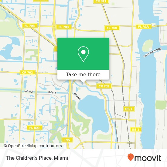 Mapa de The Children's Place, 1720 E Tiffany Dr West Palm Beach, FL 33407