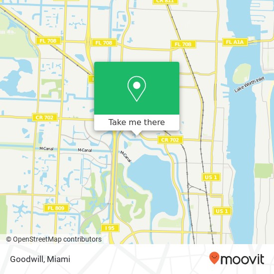 Mapa de Goodwill, 1710 E Tiffany Dr West Palm Beach, FL 33407