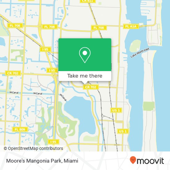 Mapa de Moore's Mangonia Park