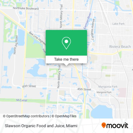 Slawson Organic Food and Juice map