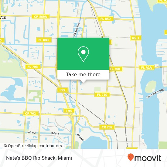 Nate's BBQ Rib Shack, 1704 W 13th St Riviera Beach, FL 33404 map