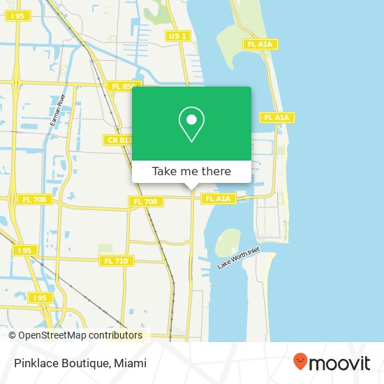 Mapa de Pinklace Boutique, 2775 Broadway Riviera Beach, FL 33404