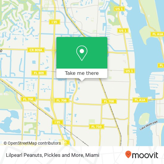 Mapa de Lilpearl Peanuts, Pickles and More, AC Evans St Riviera Beach, FL 33404