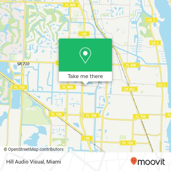 Mapa de Hill Audio Visual, 3925 Investment Ln West Palm Beach, FL 33404