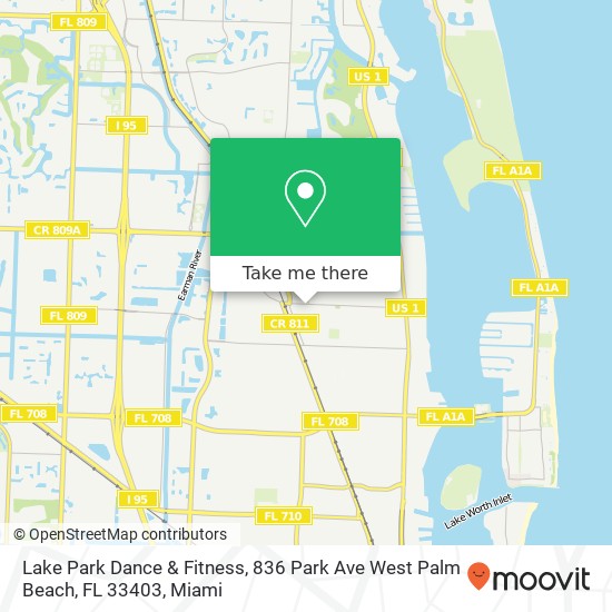Lake Park Dance & Fitness, 836 Park Ave West Palm Beach, FL 33403 map