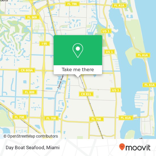 Mapa de Day Boat Seafood, 1335 Old Dixie Hwy West Palm Beach, FL 33403