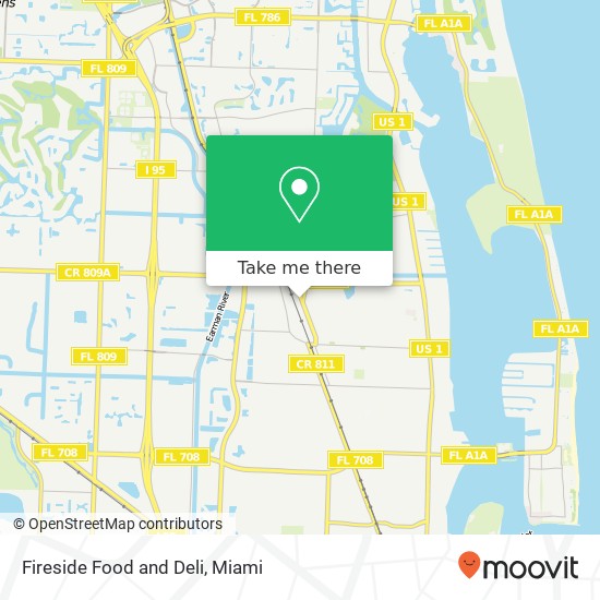 Mapa de Fireside Food and Deli, 1400 10th St West Palm Beach, FL 33403