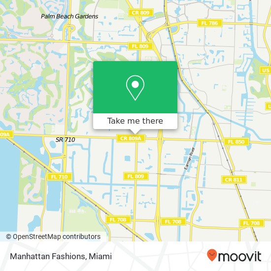 Mapa de Manhattan Fashions, 9089 N Military Trl Palm Beach Gardens, FL 33410