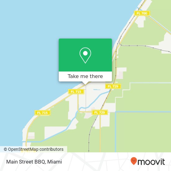 Mapa de Main Street BBQ, 478 E Main St Pahokee, FL 33476