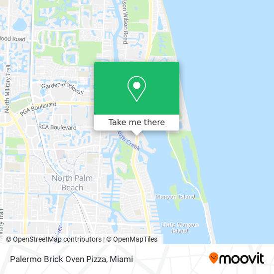 Mapa de Palermo Brick Oven Pizza