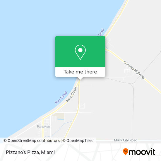 Mapa de Pizzano's Pizza