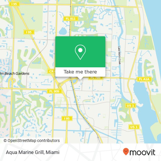 Mapa de Aqua Marine Grill, 11330 Legacy Ave Palm Beach Gardens, FL 33410