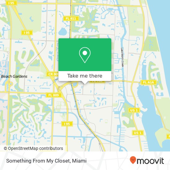 Mapa de Something From My Closet, 3330 Fairchild Gardens Ave Palm Beach Gardens, FL 33410