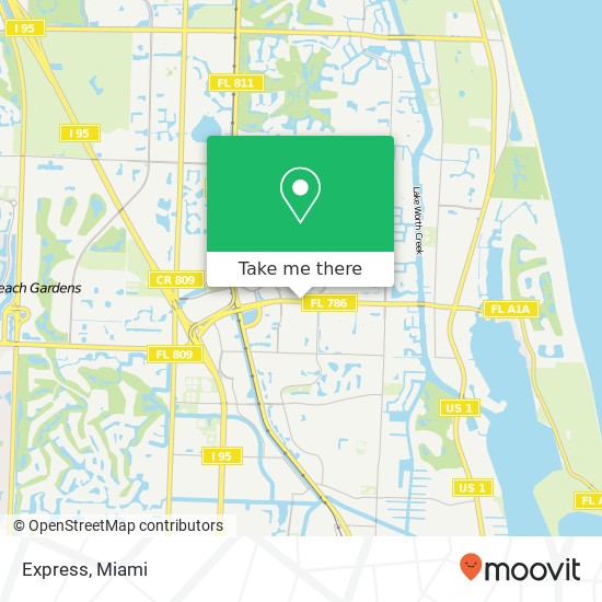 Mapa de Express, 3101 PGA Blvd Palm Beach Gardens, FL 33410