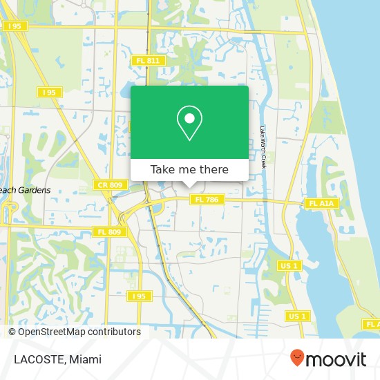 LACOSTE, 3101 PGA Blvd Palm Beach Gardens, FL 33410 map