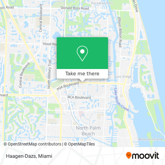 Haagen-Dazs map