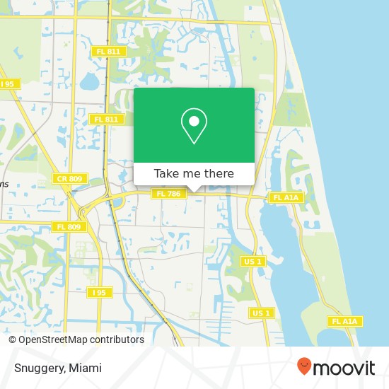 Mapa de Snuggery, 2576 PGA Blvd Palm Beach Gardens, FL 33410
