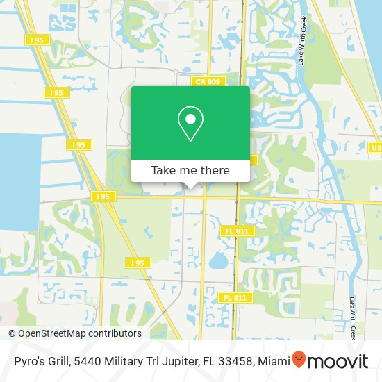 Pyro's Grill, 5440 Military Trl Jupiter, FL 33458 map
