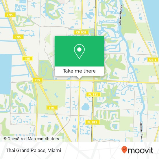 Mapa de Thai Grand Palace, 5500 Military Trl Jupiter, FL 33458