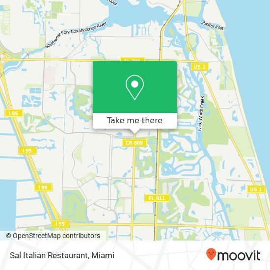 Sal Italian Restaurant, 2525 Military Trl Jupiter, FL 33458 map