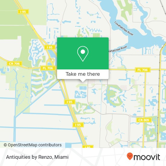 Mapa de Antiquities by Renzo, 2581 Jupiter Park Dr Jupiter, FL 33458