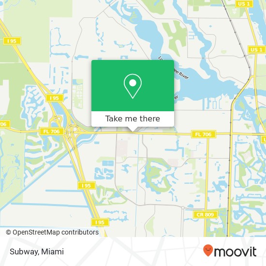 Subway, 2144 W Indiantown Rd Jupiter, FL 33458 map