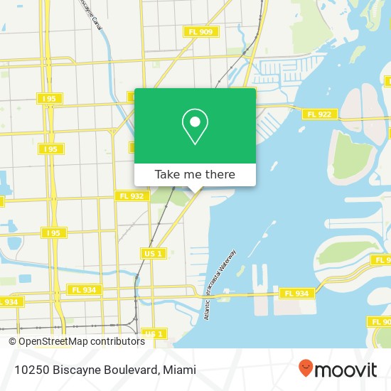 Mapa de 10250 Biscayne Boulevard