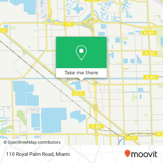 Mapa de 110 Royal Palm Road