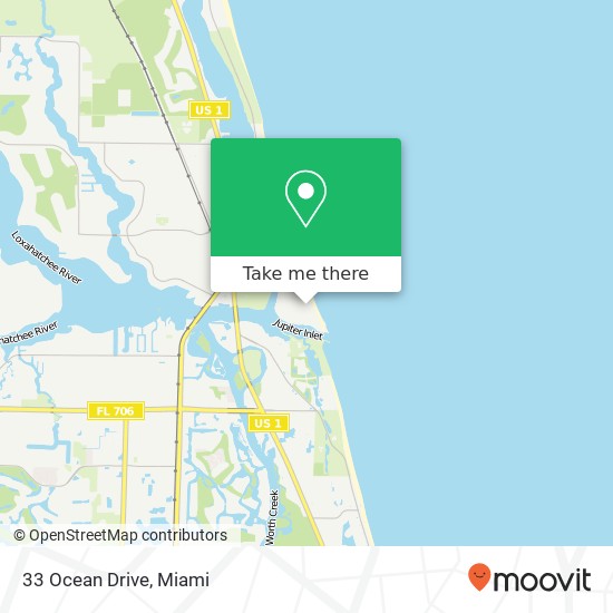 Mapa de 33 Ocean Drive