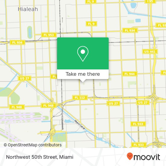 Mapa de Northwest 50th Street