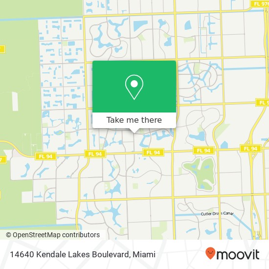 Mapa de 14640 Kendale Lakes Boulevard