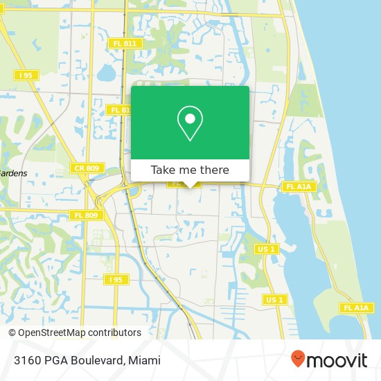 3160 PGA Boulevard map