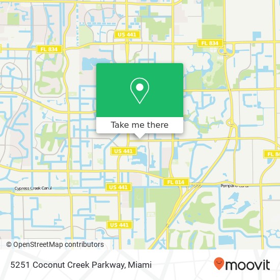 Mapa de 5251 Coconut Creek Parkway