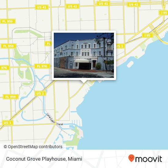 Coconut Grove Playhouse map