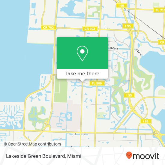 Lakeside Green Boulevard map