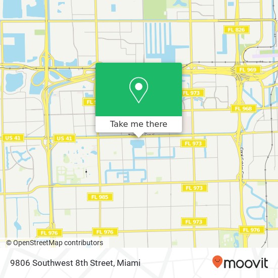 9806 Southwest 8th Street map